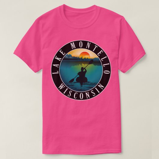 モンテッロウィスコンシンカヤック Tシャツ (デザイン正面)