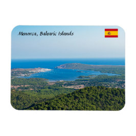 モンテトロ山頂からのメノルカの空中眺め マグネット