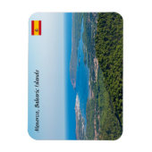 モンテトロ山頂からのメノルカの空中眺め マグネット (縦)