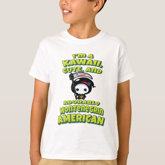 モンテネグリン・アメリカン・グリム・リーパー Tシャツ (正面)