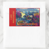 モンテネグロが大好き 長方形シール (バッグ)