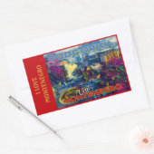 モンテネグロが大好き 長方形シール (封筒)