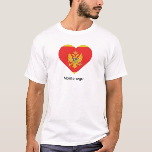モンテネグロが大好き Tシャツ (正面)