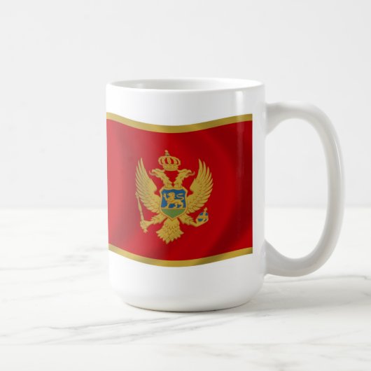 モンテネグロの国旗マグ コーヒーマグカップ (右)
