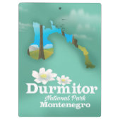 モンテネグロの地図 クリップボード (裏面)