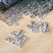 モンテネグロの山と海の風景 ジグソーパズル (側面)