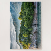 モンテネグロの山と海の風景 ジグソーパズル (縦)