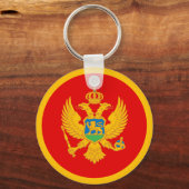 モンテネグロの旗 キーホルダー (正面)