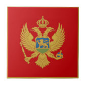 モンテネグロの旗 タイル (正面)