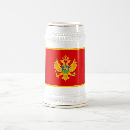 モンテネグロの旗 ビールジョッキ (中央)