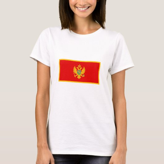 モンテネグロの旗 Tシャツ (正面)