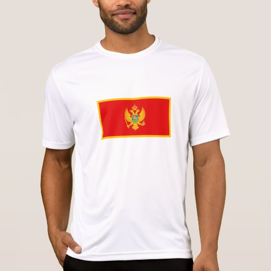 モンテネグロの旗 Tシャツ (正面)