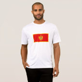 モンテネグロの旗 Tシャツ (正面フル)