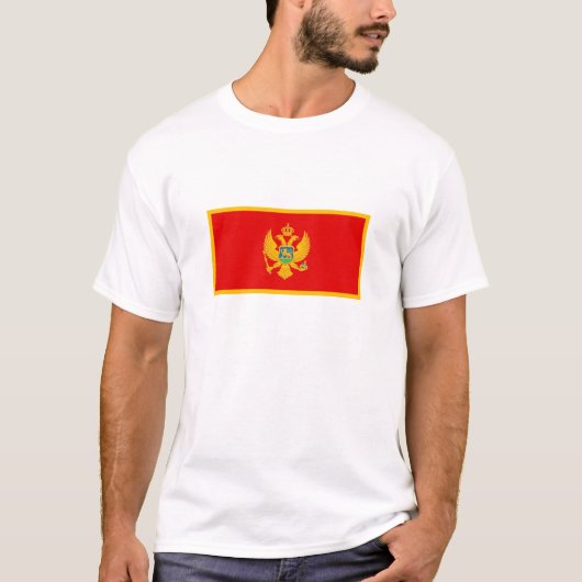 モンテネグロの旗 Tシャツ (正面)