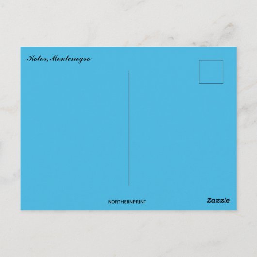 モンテネグロの景色 ポストカード (裏面)