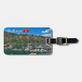 モンテネグロの美しいコトル湾への旅 ラゲッジタグ (正面横)