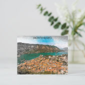 モンテネグロヴィンテージトラベルイラストレーション ポストカード (スタンド正面)