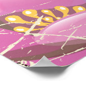 モンテネグロヴィンテージ飛行旅行ポスター ポスター (角)