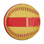 モンテネグロ国旗と紋章愛国的なコート 野球ボール (正面左)