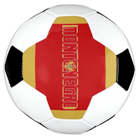 モンテネグロ国旗の愛らしい愛国心 サッカーボール (回転)