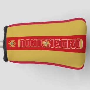 モンテネグロ国旗の豪華な愛国的なゴルフヘッドカバー ゴルフヘッドカバー