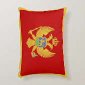 モンテネグロ国旗 アクセントクッション (正面(垂直))