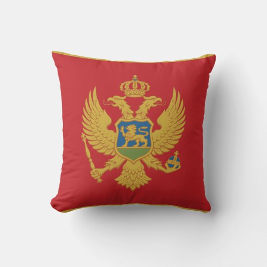 モンテネグロ国旗 クッション (正面)