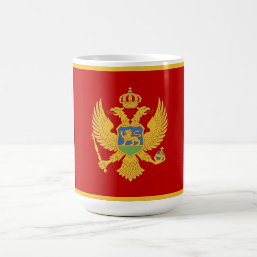 モンテネグロ国旗 コーヒーマグカップ (中央)