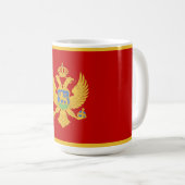 モンテネグロ国旗 コーヒーマグカップ (正面右)