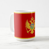 モンテネグロ国旗 コーヒーマグカップ (正面左)