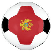 モンテネグロ国旗 サッカーボール (回転)