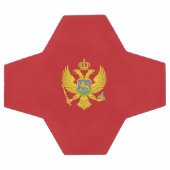 モンテネグロ国旗 サッカーボール (フラット)