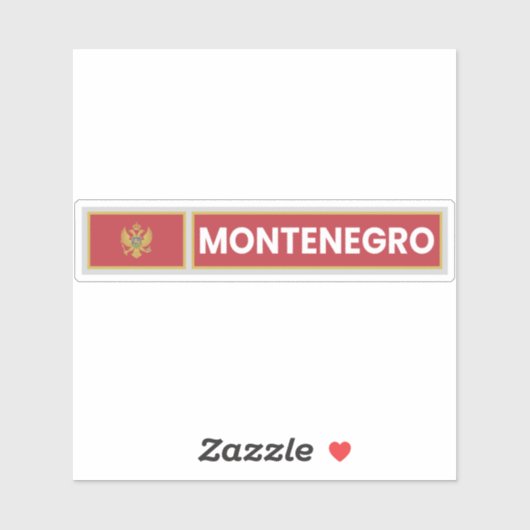 モンテネグロ国旗 シール (シート)
