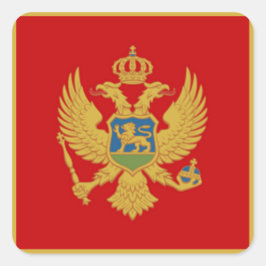 モンテネグロ国旗 スクエアシール