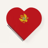 モンテネグロ国旗 ノートブック (正面)