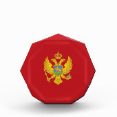 モンテネグロ国旗 フォトブロック (正面)