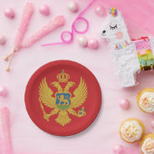 モンテネグロ国旗 ペーパープレート (パーティー)