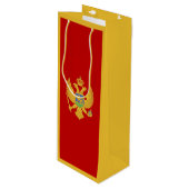 モンテネグロ国旗 ワインギフトバッグ (正面アングル)