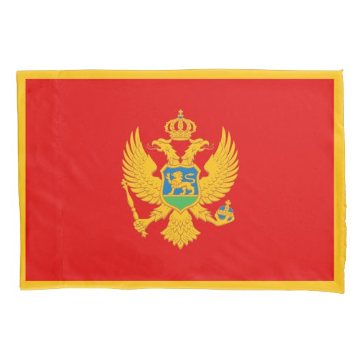 モンテネグロ国旗 枕カバー (正面)