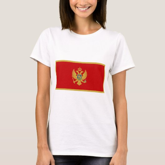 モンテネグロ国旗 Tシャツ (正面)