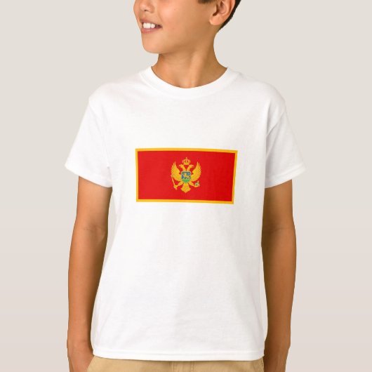 モンテネグロ国旗 Tシャツ (正面)