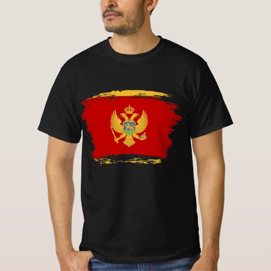モンテネグロ国旗 Tシャツ (正面)