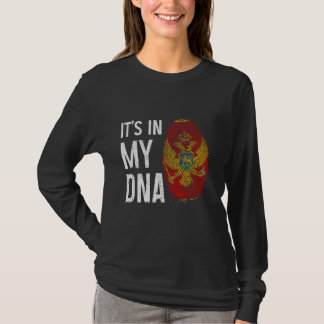 モンテネグロ私のDNAモンテネグロ国旗のプライドH Tシャツ