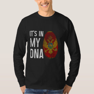 モンテネグロ私のDNAモンテネグロ国旗のプライドH Tシャツ