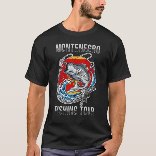 モンテネグロ釣りツアー Tシャツ (正面)