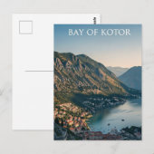 モンテネグロ コトル湾 旅行 ポストカード (正面/裏面)