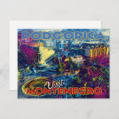 モンテネグロ・ポドゴリカ ポストカード (正面/裏面)