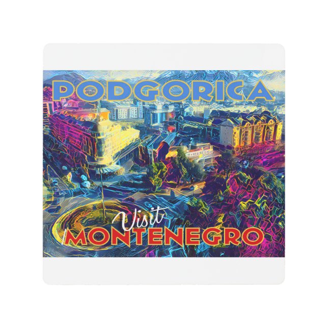 モンテネグロ・ポドゴリカ メタルプリント (正面)