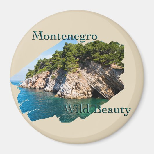 モンテネグロ：ワイルド美しい マグネット (正面)