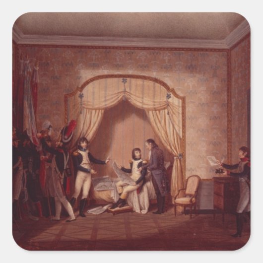 モンテネットとコサリアの捕獲された国旗 スクエアシール (正面)